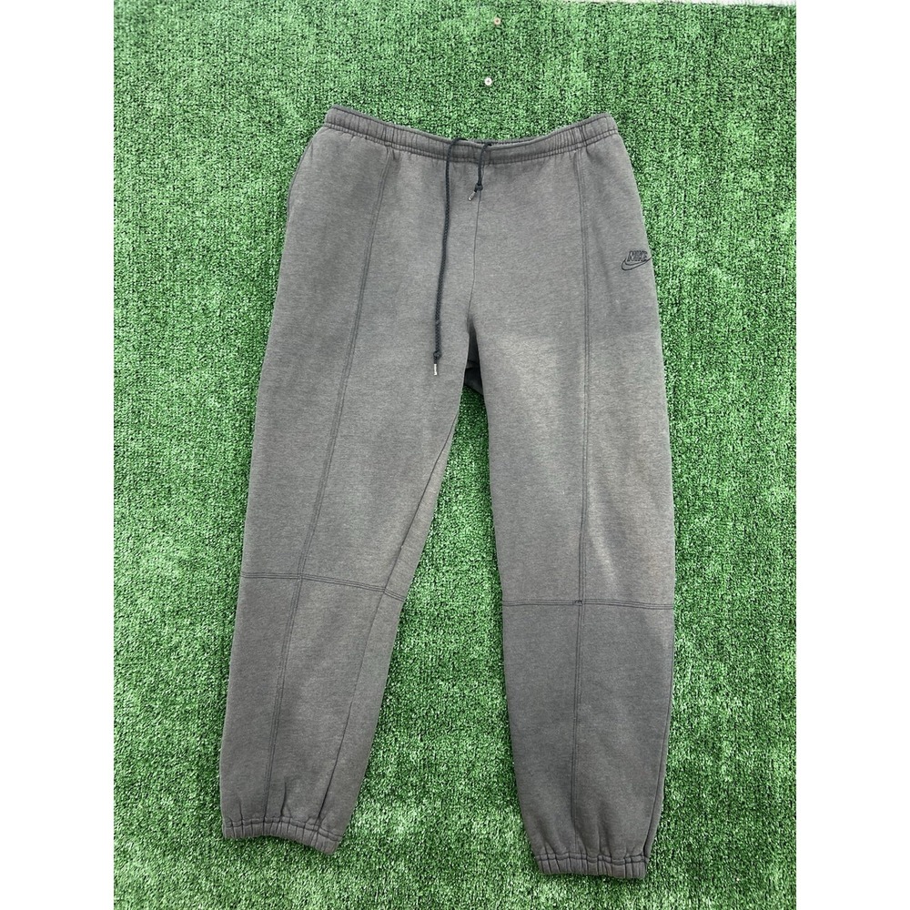 Vintage Nike Pants Mens M Gray Sweatpants Joggers Swoosh Logo Athletic Gym 90s - Picture 3 of 9